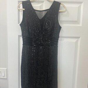 Metallic dress, party dress - size 10 - Like New